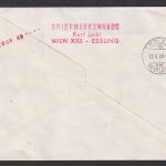 Flugpost Brief Air Mail Österreich Eröffnungsflug MIF Trachten Viererblock Wein