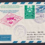 Flugpost Air Mail Österreich selt. Privatganzsache 2 WST Esperanto + Flugpost