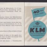 Flugpost Brief Air Mail 40 Jahre KLM 1959 Gedenkmarken der Niederlande