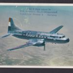 Flugpost Brief Air Mail tolle Flugkarte Convairliner KLM Amsterdam Klagenfurt