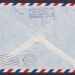 Flugpost Brief Air Mail KLM Erstflug Amsterdam Houston Texas USA Zuleitung