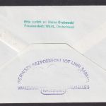 Flugpost Brief Air Mail Sabena Brüssel Warschau Polen Bund Freudenstadt