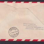 Flugpost Brief Air Mail Sabena Brüssel Budapest Ungarn DDR Zuleitung ab Berlin
