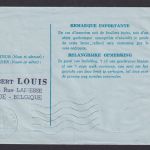 Flugpost Brief Air Mail Belgien Ganzsache Aerogramm Helikopter Hubschrauber