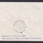 Flugpost Brief Air Mail SAS Eröffnungsflug Wien Djakarta Indonesien über Athen