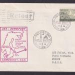 Flugpost Brief Air Mail Schweden SAS Aeroflot Erstflug Stockholm Riga Moskau