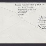 Flugpost Brief Air Mail SAS Caravelle Erstflug Oslo Norwegen Hamburg 1.4.1960