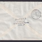 Flugpost Brief Air Mail Frankreich per Einschreiben Paris n. Hamburg Altona mit