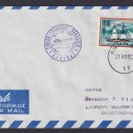 Flugpost Brief Air Mail Griechenland Zürich Frankfurt Brüssel Athen 21.7.1960