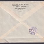 Flugpost Brief Air Mail SAS Schweden Stockholm Tokio 25.4.1951