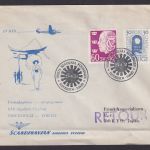 Flugpost Brief Air Mail SAS Schweden Stockholm Tokio 25.4.1951