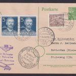 Flugpost Brief Air Mail Sabena Helikopter Brüssel Rotterdam Zuleitung Genazsache
