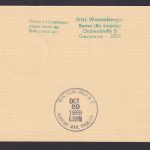 Flugpost Brief Air Mail Pan America Erstflug Amsterdam New York DDR Zuleitung