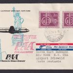 Flugpost Brief Air Mail Bund schöne MEF 216 Erstflug Pan Amerika Zuleitung