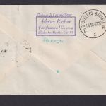 Flugpost Brief Air Mail DDR Leipzig Brüssel Belgien Istanbul Türkei Sabena 1957