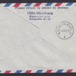 Flugpost Brief Air Mail Sabena Erstflug Brüssel Istanbul Zuleitung ab Esslingen