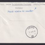 Flugpost Brief Air Mail Lufthansa Eröffnungsflug LH 298 Düsseldorf Ankara Türkei