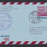Flugpost Brief Air Mail Lufthansa Erstflug Tokio Japan Frankreich auf Ganzsache