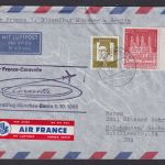 Flugpost Brief Air Mail Air France Frankreich Caravelle Erstflug München Berlin