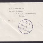 Flugpost Brief Air Mail Lufthansa gute Destination Dhahran Saudi Arabien