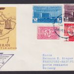Flugpost Brief Air Mail Lufthansa gute Destination Dhahran Saudi Arabien Cairo