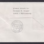 Flugpost Brief Air Mail Lufthansa Erstflug LH 451 San Francisco USA Paris