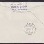 Flugpost Brief Air Mail Lufthansa Frankfurt Genf Schweiz Barcelona Spanien