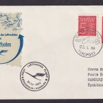 Flugpost Brief Air Mail Schweden Lufhansa Erstflug Stockholm Hamburg 20.4.1959
