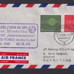 Flugpost Brief Air Mail Air France Boeing 707 Intercontinental Hamburg Tokio