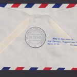 Asien Asia Flugpost Brief Air Mail Honogkong 65c Queen Elisabeth Erstflug Cairo