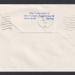 Flugpost Brief Air Mail Lufthansa Boeing 707 Erstflug Frankfurt Hongkong