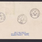 Flugpost Brief Air Mail Berlin Privatganzsache USA Präsident Eisenhower in
