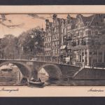 Ansichtskarte Künstlerkarte Amsterdam Prinsengracht n. Berlin