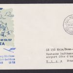 Flugpost Brief Air Mail Berlin Privatganzsache Lufthansa LH 156/157 Stadtbilder