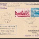 Flugpost Brief Air Mail Air France Boeing 707 Paris Anschorage Alaska Tokio