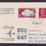 Flugpost Brief Air Mail DDR GAA Ganzsachenausschnitt Pieck gute Destination