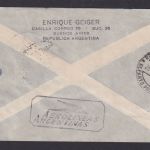 Flugpost Brief Air Mail Argentinien Buenos Aires Rom nach Jena AA Aerolineas