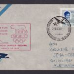 Flugpost Brief Air Mail Argentinien Buenos Aires Rom nach Jena AA Aerolineas