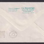 Flugpost Brief Air Mail Bund MEF 326 Lufthansa Erstflug Boeing 707 Frankfurt
