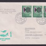 Flugpost Brief Air Mail Bund MEF 326 Lufthansa Erstflug Boeing 707 Frankfurt