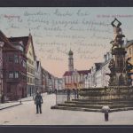 Ansichtskarte Augsburg Bayern St. Ulrich Herkulesbrunnen n. Apolda Thüringern