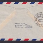 Flugpost Brief Air Mail DDR Berlin Hamburg Frankfurt Santiago de Chile 1958