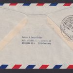 Flugpost Brief Air Mail DDR Berlin Frankfurt Santiago de Chile Lufthansa 1958