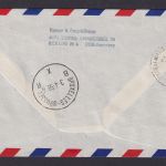Flugpost Brief Air Mail DDR Berlin Frankfurt Brüssel Belgien LH 414 1958