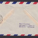 Flugpost Brief Air Mail DDR Berlin Frankfurt München Kairo Ägypten 1958