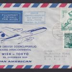 Flugpost Brief Air Mail Pan American Wien Österreich Tokio Japan Düsenclipper