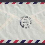 Flugpost Brief Air Mail Air France Destination Tokio Japan Tel Avis Israel Erst-