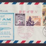 Flugpost Brief Air Mail Pan Am Jet Clipper Erstflug Tokio Japan Los Angeles USA