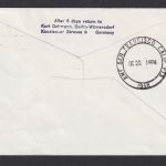 Flugpost Brief Air Mail Berlin Ganzsache 25 Pfg. Stadtbilder + ZuF TWA Polar