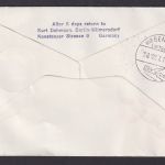 Flugpost Brief Air Mail SAS Direktflug Berlin Tokio Japan Nordpol Sonderflug